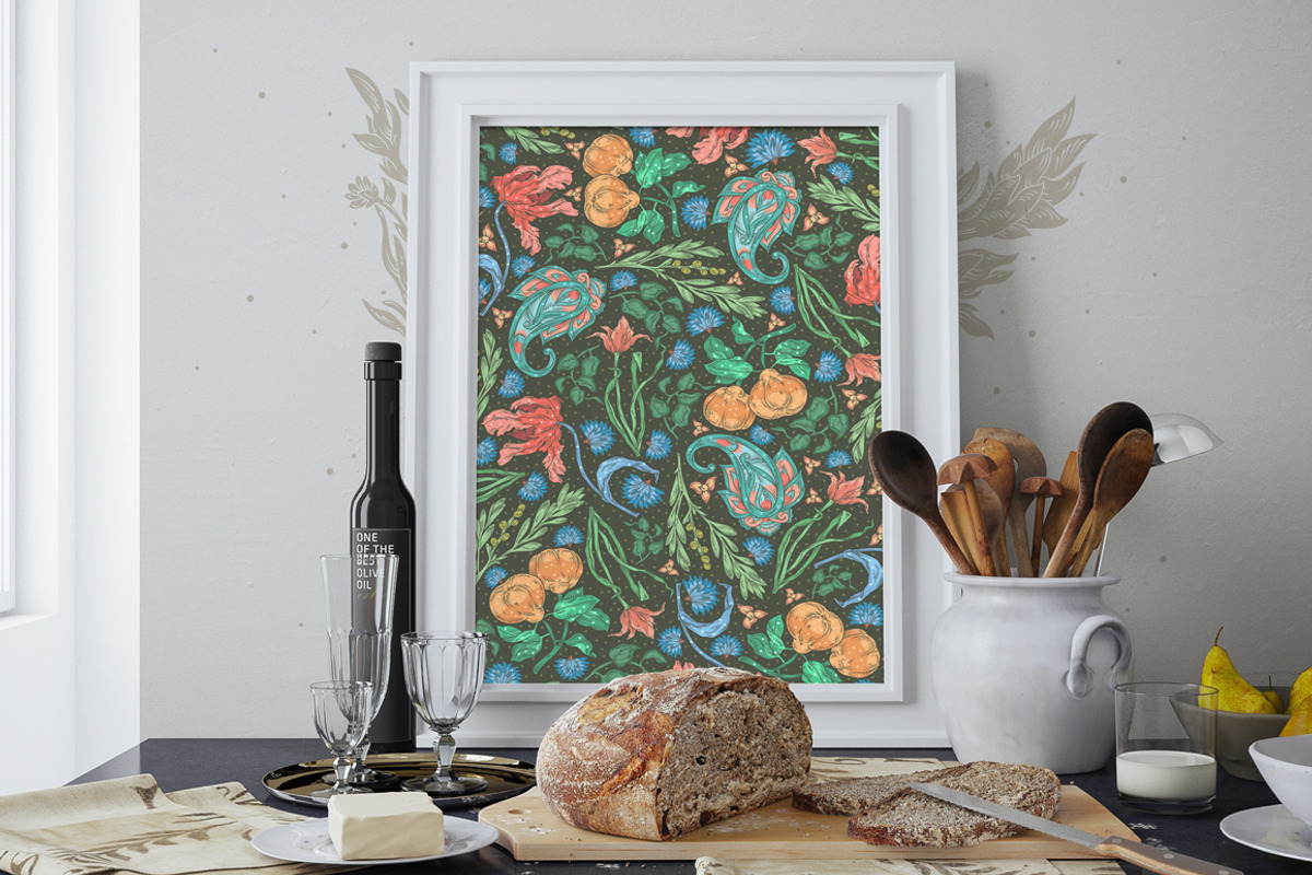 Oriental Dreams patterns, a Pattern Graphic by Piñata (Photo 11 of 17)