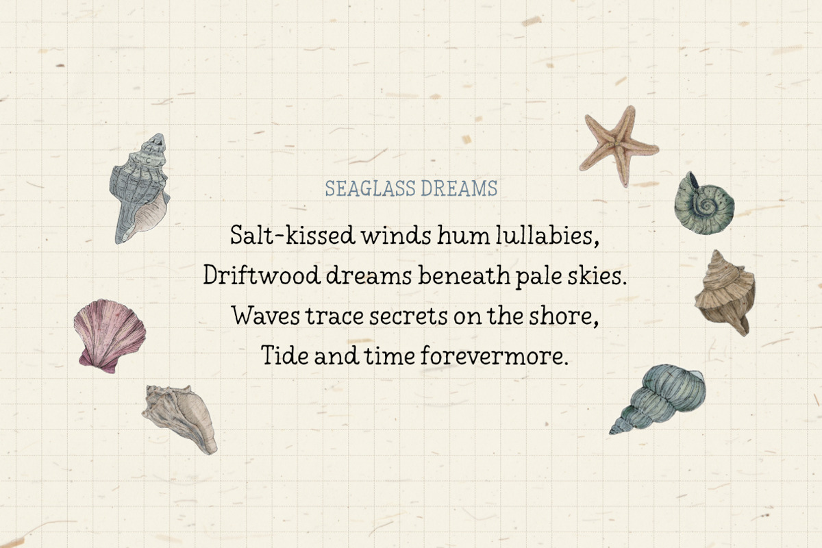 COASTAL NOTES | Typewriter Font, a Handwritten Font by type peace (Photo 8 of 10)