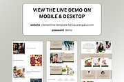 Squarespace Template: Clementine, a Squarespace Template by Breah Designs (Thumbnail 9 of 10)