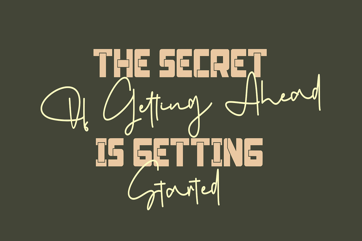 Classic Rock (FONT DUO), a Sans Serif Font by Letterara (Photo 6 of 12)