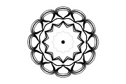 Black and White Mandala Patterns Set, a Decorative Illustration by NJ Himel (Thumbnail 6 of 101)
