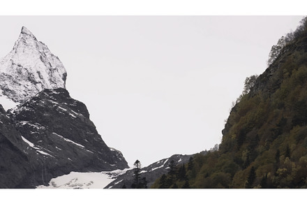 View of mountain slopes with trees, a Nature Photo by Media Whale Stock