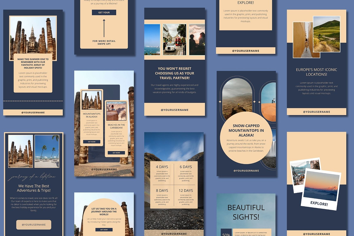 Travel Agent Story Canva Templates, a Templates & Theme by BoontenStudio (Photo 5 of 8)