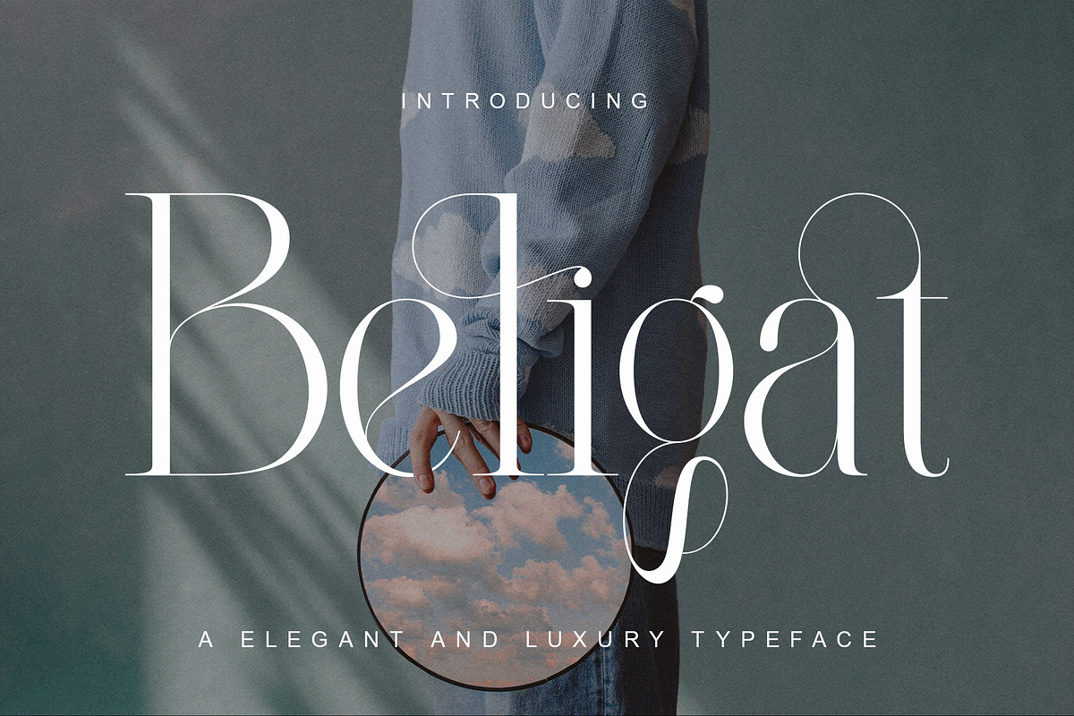 Beligat Elegant Ligature Serif, a Serif Font by Alfinart (Photo 1 of 10)