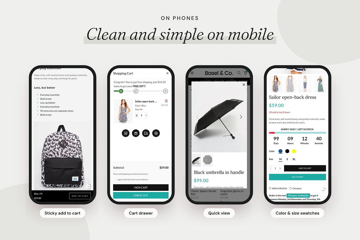Basel Minimalist - Shopify Theme, a Shopify Template by Boost Convert (Photo 4 of 10)