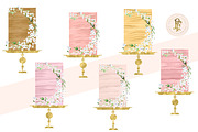 TALL FLORAL NAKED CAKES, an Illustration by Freshmint Paperie (Thumbnail 2 of 3)