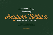 Axylum Vertusa, a Script Font by ilhamtaro (Thumbnail 1 of 11)