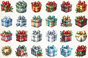 Christmas Present Clipart Bundle, an Illustration by Libby Wishes (Thumbnail 2 of 5)