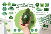 Organic natural bio products badges, an Object Graphic by vik.stock (Thumbnail 1 of 5)