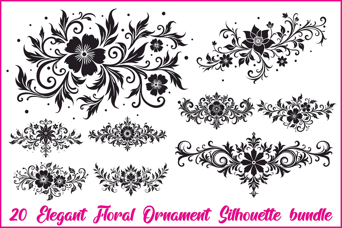 Ornamental Flower Designs, an Illustration by yasushie (Photo 1 of 20)