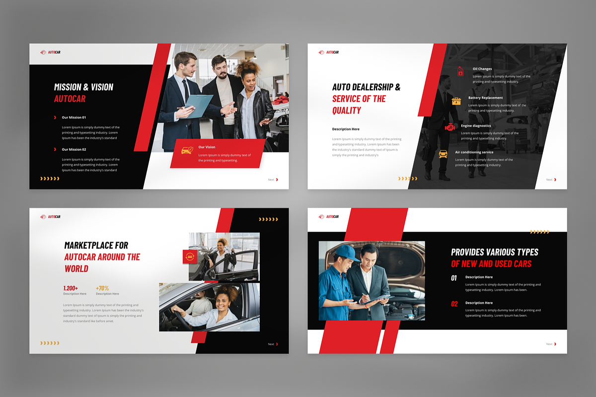 Autocar - Automotive Google Slide, a Presentation Template by GraphauseProject (Photo 4 of 7)