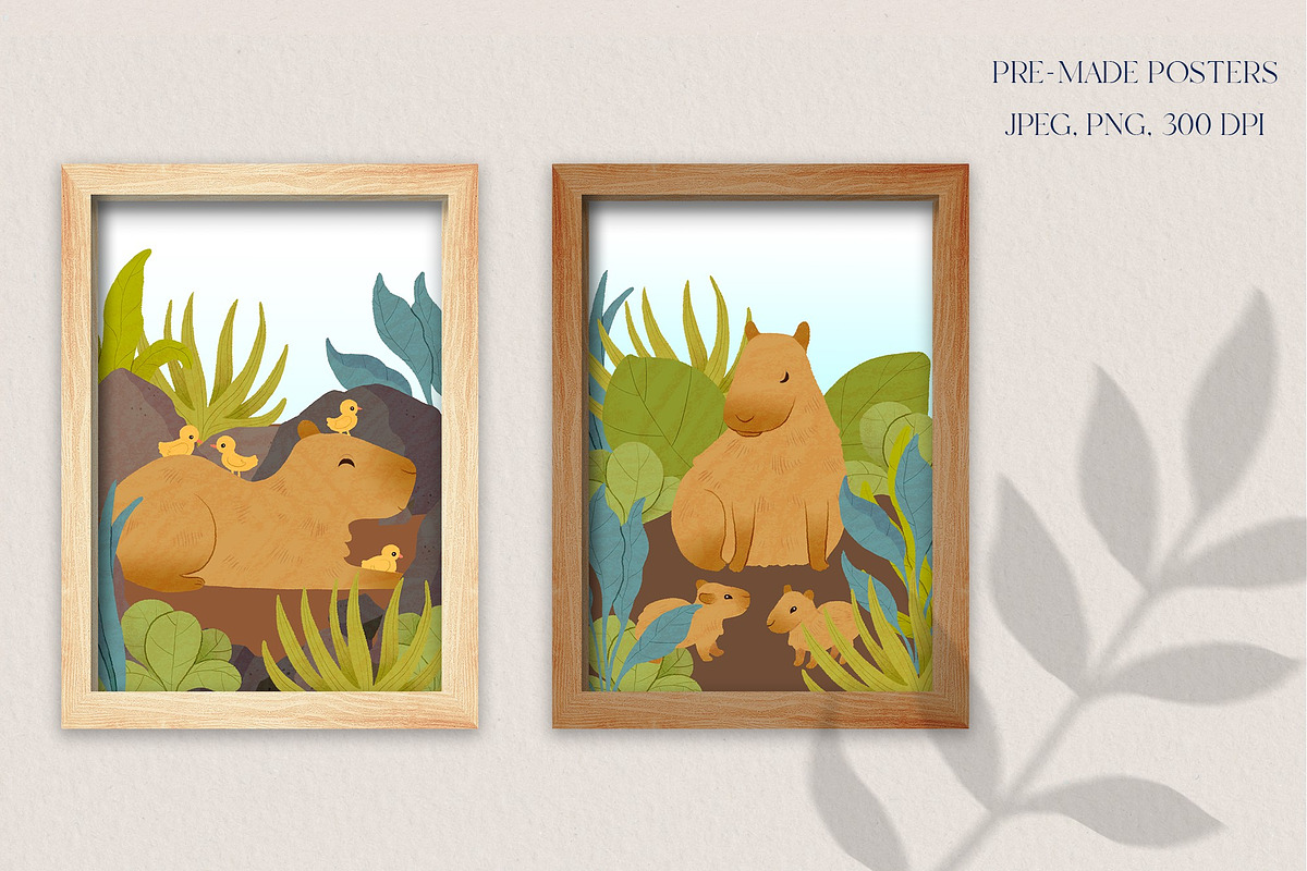 Relax Capybara Clipart, an Animal Illustration by LukaJreym (Photo 5 of 8)