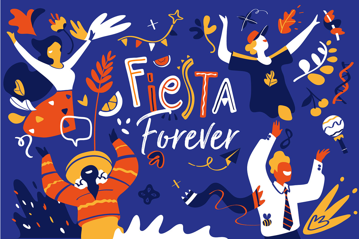 Fiesta Forever, a Person Illustration by Hurcastock! (Photo 14 of 14)