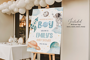 Outer Space Baby Shower Welcome Sign, a Templates & Theme by Digital_Mind (Thumbnail 2 of 3)