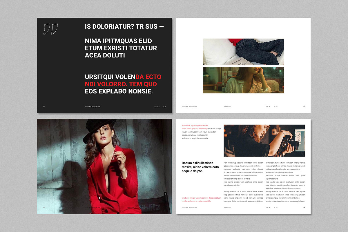 Fashion Magazine Template | Canva, a Magazine Template by ElvinPrint (Photo 9 of 15)
