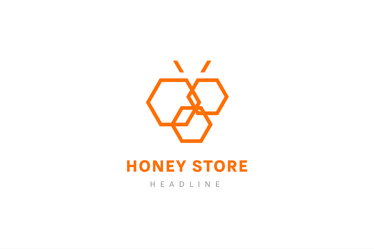 Honey store logo template., a Branding & Logo Template by Anton Akhmatov (Photo 2 of 3)
