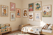 Kids Art Prints 100 Bundle, a Background Graphic by Tomasz Ganclerz (Thumbnail 2 of 8)