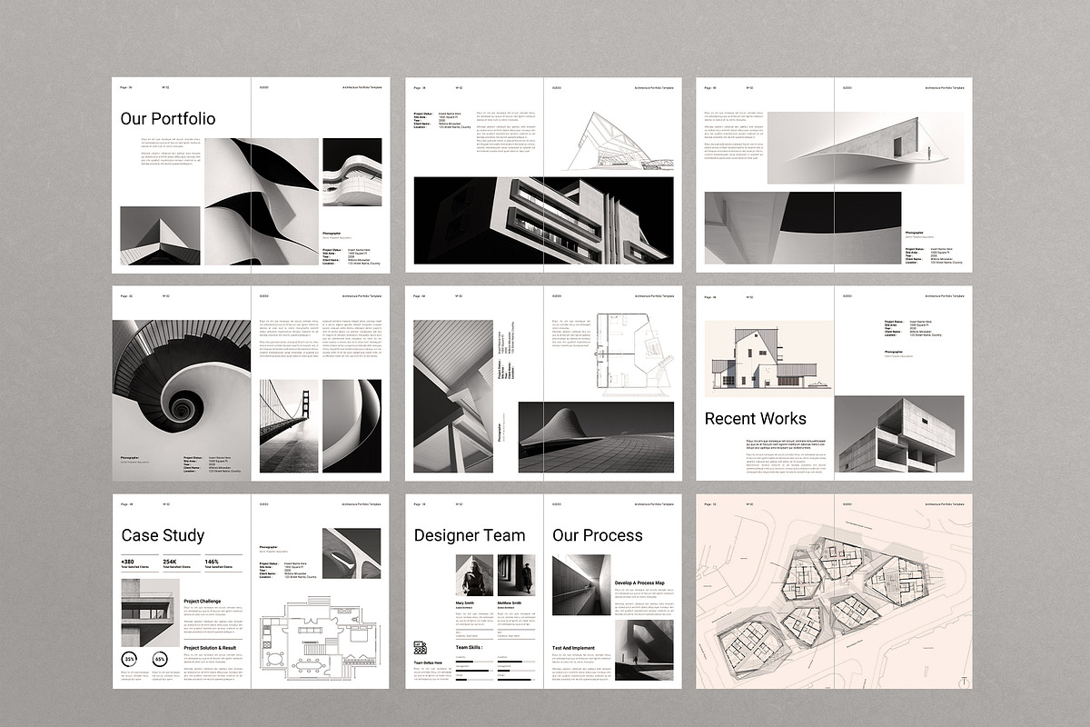 Architecture Portfolio Template, a Brochure Template by DesignCrest (Photo 17 of 18)