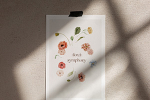 Floral Autumn Watercolor & Poster