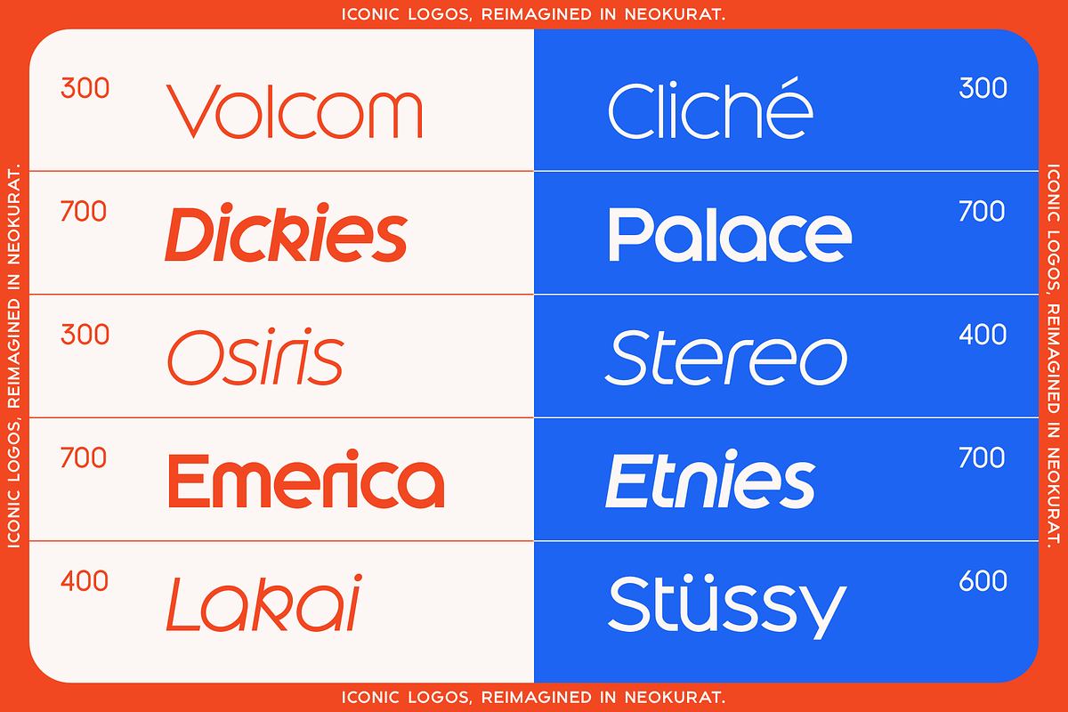 Neokurat — A Geometric Typeface, a Sans Serif Font by Gridlounge (Photo 8 of 9)