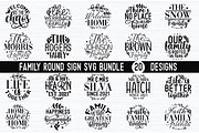 Family Round Sign SVG Bundle, a Graphic by akazaddesign (Thumbnail 1 of 8)