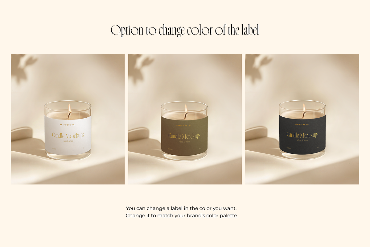 Candle Mockup Set, a Packaging Mockup by Brandear Design (Photo 7 of 17)