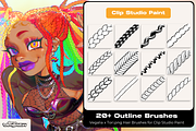 CSP Braid, Twist, Curl, Loc & Hair, a Brush Add-On by by Vegalia (Thumbnail 1 of 5)