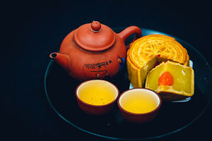 A Mooncake,Mid-Autumn Festival.