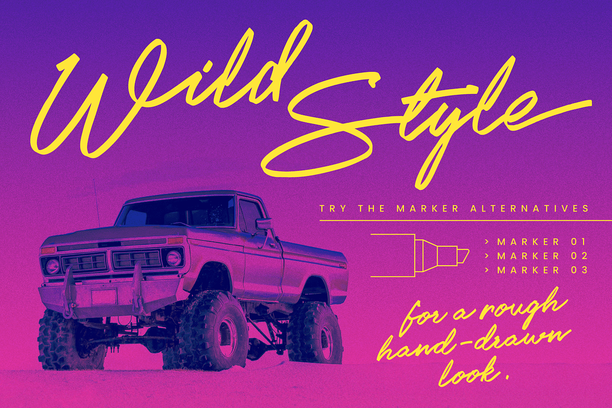 High Concept: A Marker Pen Script, a Script Font by Wingsart Studio (Photo 5 of 15)