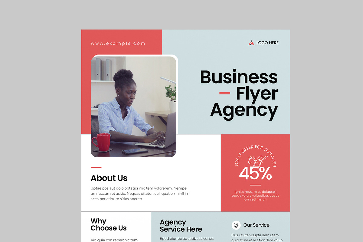 Business Flyer Agency Template, a Flyer Template by MightyDesign (Photo 4 of 8)