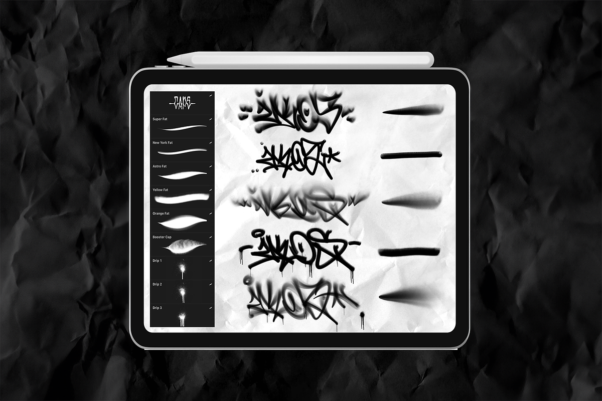 Graffiti Pack For Procreate by IKOS, a Brushes & More by Torus1 (Photo 6 of 11)