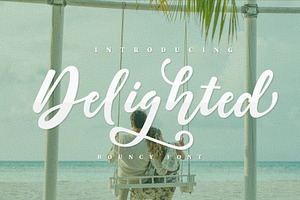 Delighted bounchy font