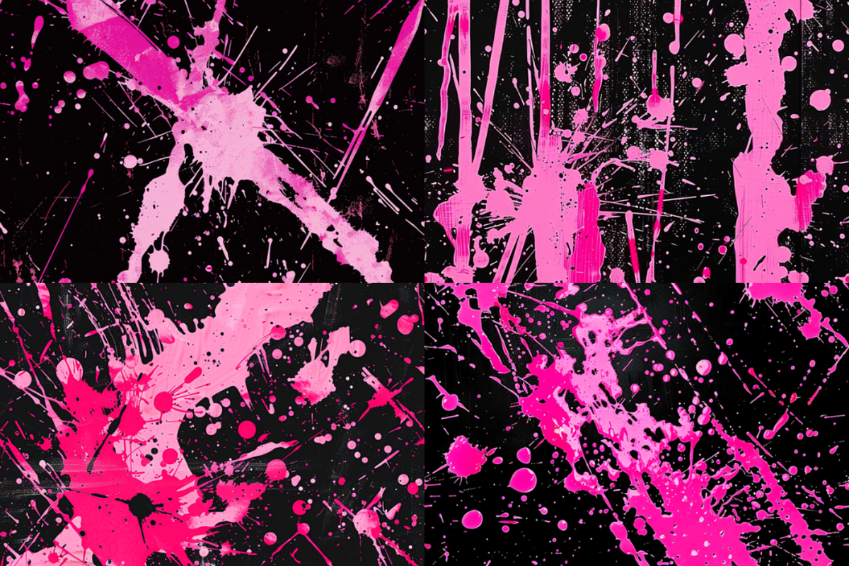 Pink Paint Splatter Seamless Pattern, a Pattern Graphic by PrintablesByFranklyn (Photo 6 of 6)