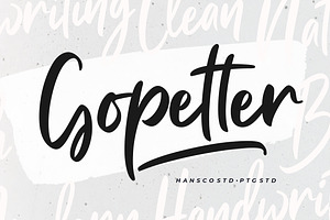 Gopetter Handwriting Font