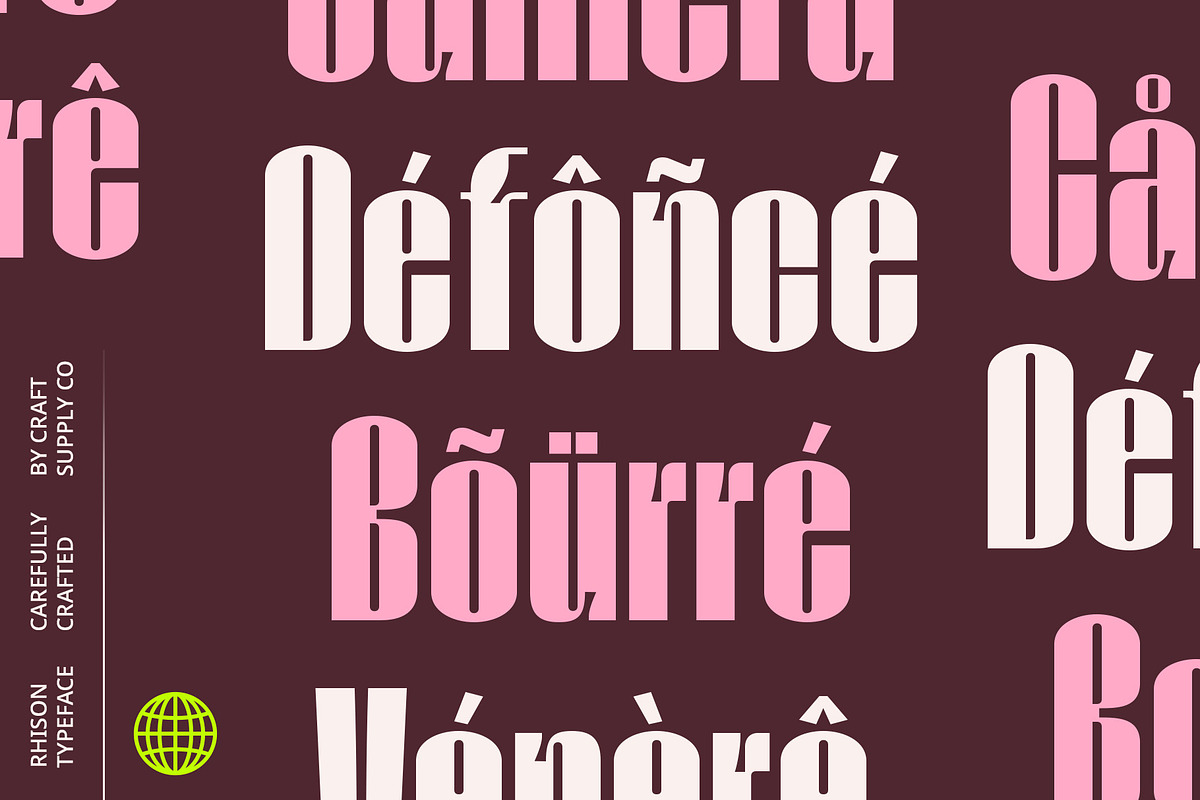 Rhison – Condensed Font, a Sans Serif Font by Craft Supply Co. (Photo 3 of 8)