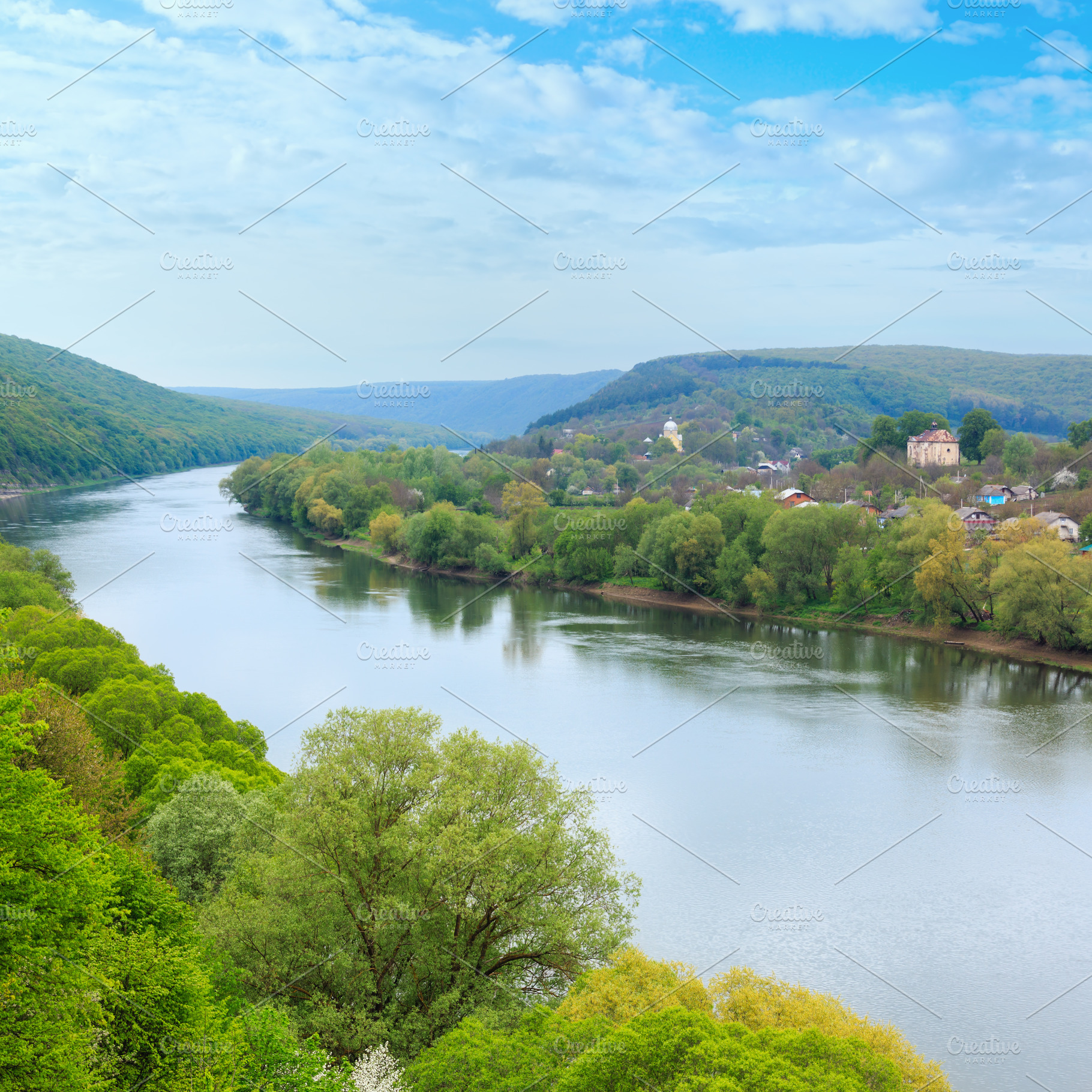 Spring Dnister river, Ukraine, a Nature Photo by YuriyB