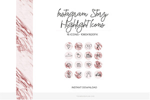 16 Instagram Stories Highlight Icons