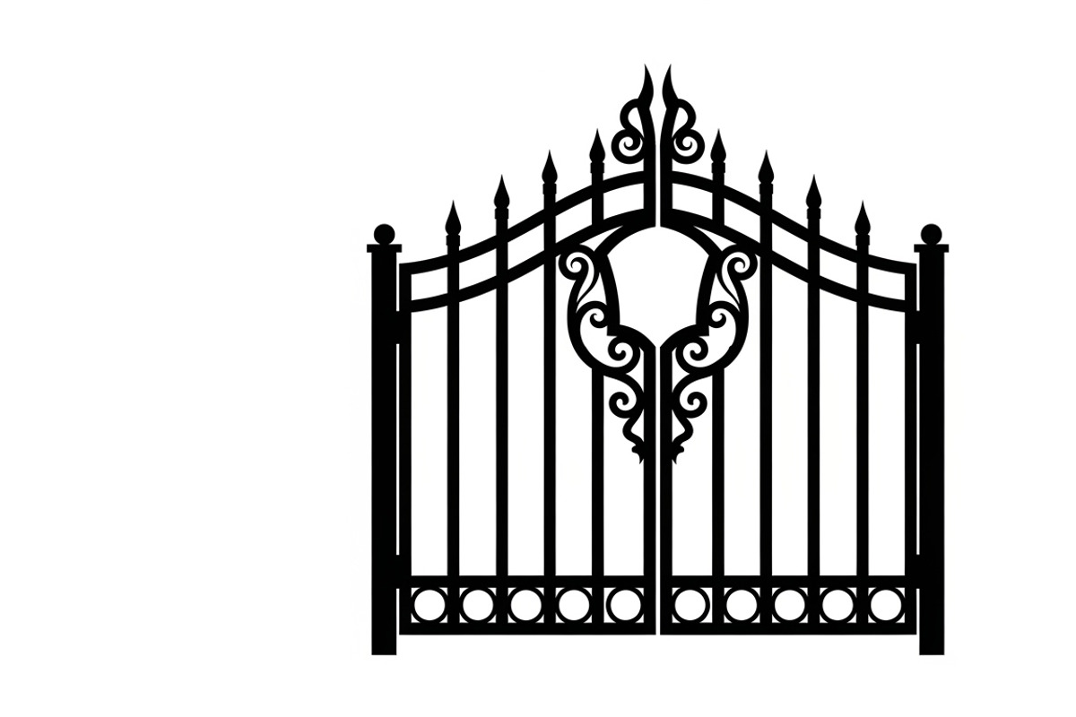 Ornate Iron Gate SVG Bundle, an Illustration by Designs_River (Photo 10 of 31)
