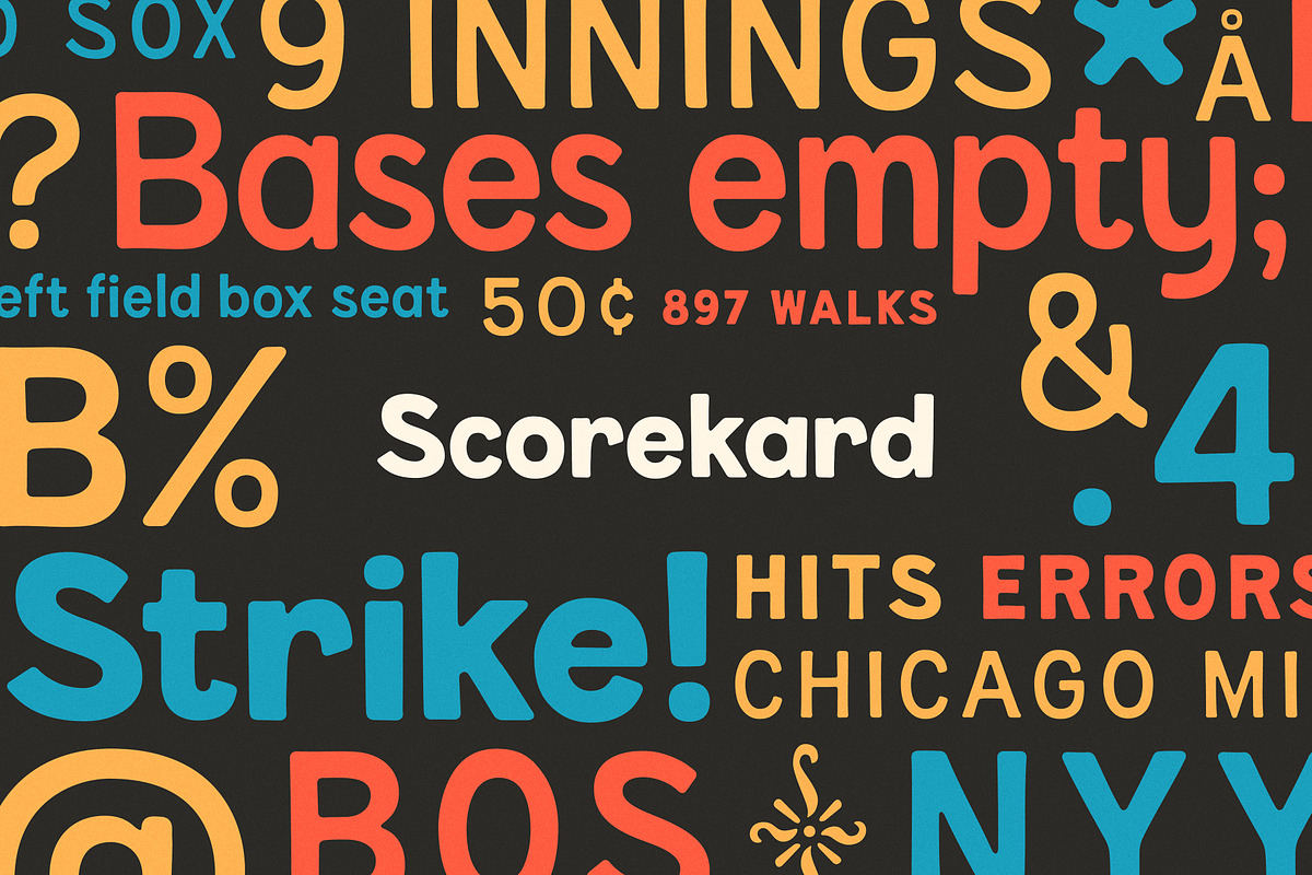 Scorekard — An imperfect sans, a Sans Serif Font by SimpleBits® (Photo 2 of 7)