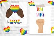 Pride Month Cliparts, an Object Illustration by Valeria Soloveva (Thumbnail 4 of 5)