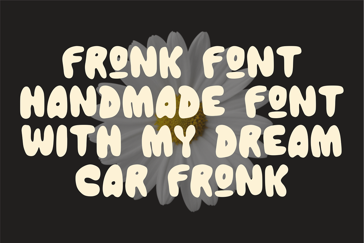 FRONK – Unique Bold Bubble Font, a Handwritten Font by Vroz Studio (Photo 5 of 8)