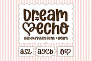 Dream Echo - Handwritten Heart Font, a Script Font by Jozoor (Thumbnail 1 of 10)