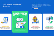Animated Technology Flat Icons, a Duotone Icon by Brickclay (Thumbnail 2 of 3)