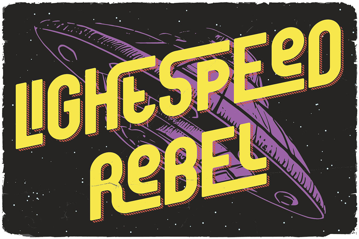 Lost Universe Ligature Display Font, a Sans Serif Font by JumboDesign (Photo 6 of 6)