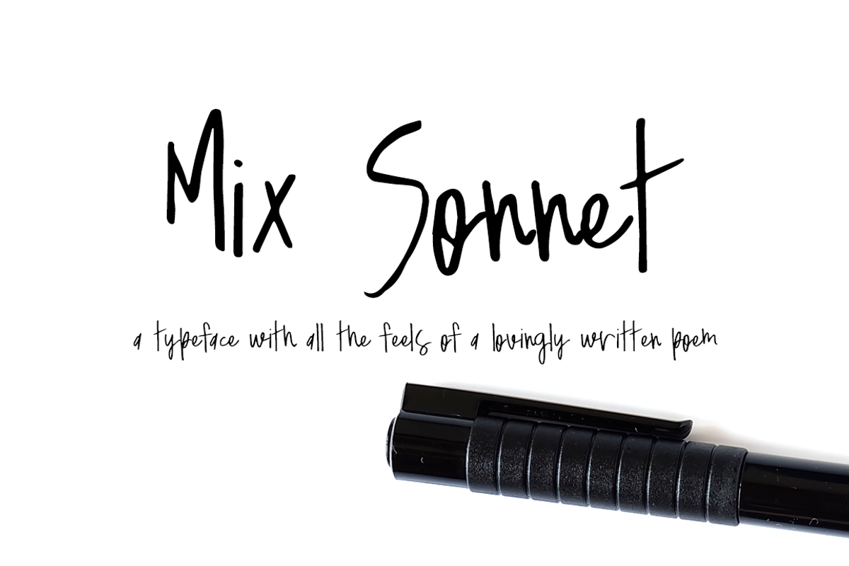 Sonnet — A Handwritten Semi-Script preview 4