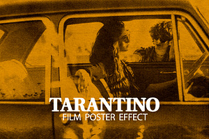 TARANTINO POSTER PHOTO EFFECT PSD