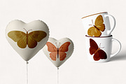 Pastel Butterfly Clipart & Pattern, an Animal Illustration by Vaniuta_Art (Thumbnail 3 of 12)