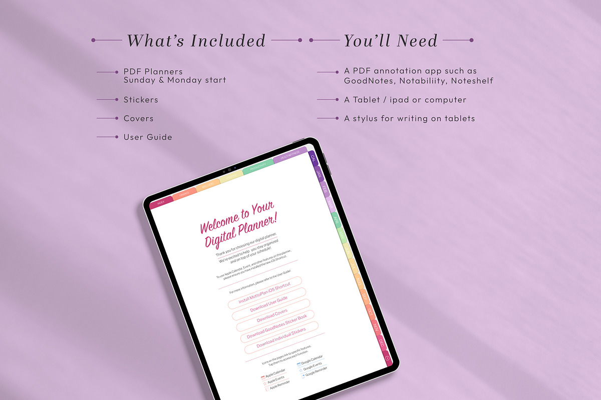 2026 All-in-One Digital Planner, a Templates & Theme by Sahara (Photo 9 of 12)