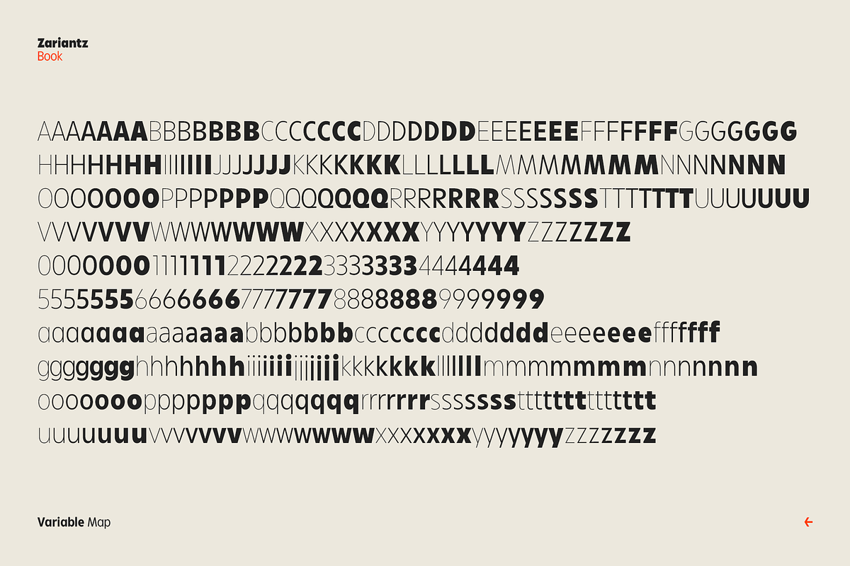 Zariantz Book, a Sans Serif Font by Unio Designs (Photo 6 of 17)