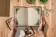 Vintage Christmas Recipe Pages Set, a Stationery Template by V Design Creator (Thumbnail 4 of 9)